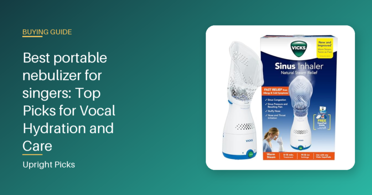 Best portable nebulizer for singers: Top Picks for Vocal Hydration and Care